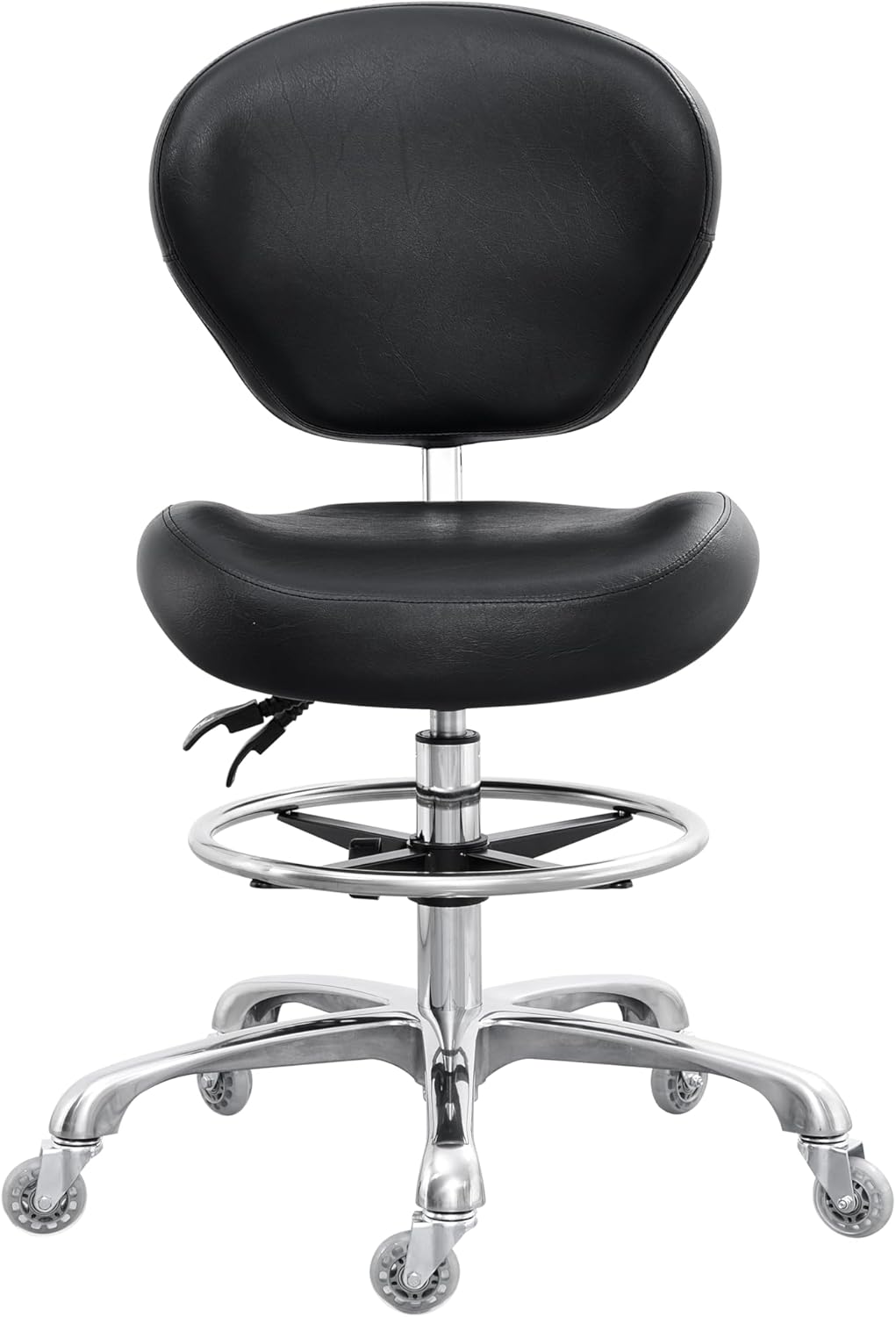 Medical Lab Chair - Drafting Chair Adjustable Tall Shop Stool