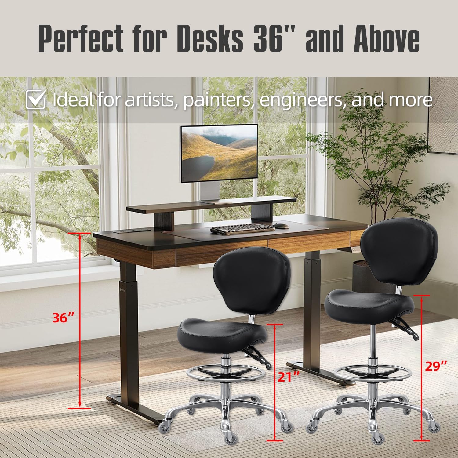 Drafting Chair Adjustable Tall - Medical Lab Chair avis et prix