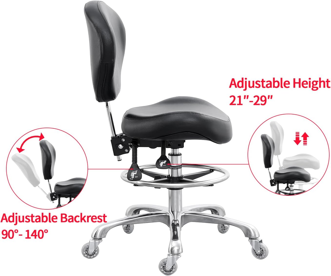 Drafting Chair Adjustable Tall - Medical Lab Chair avis et prix