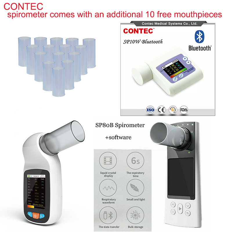20/50/100pcs Reusable mouth pi - Spirometer Lung Function avis et prix