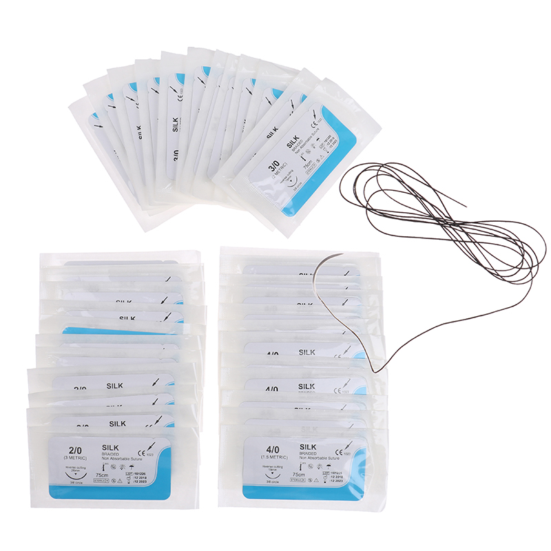 12PCS 75cm 2/0 3/0 4/0 Dental  - Surgical Instrument Set avis et prix